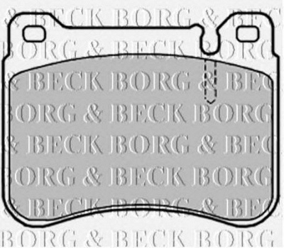 BORG & BECK bbp1998 -  Комплект тормозных колодок, дисковый тормоз